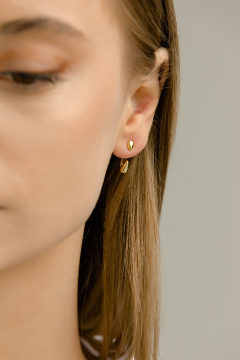 Cercei din argint Sika (Silver/Gold)